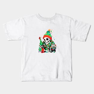 Christmas Skulls Kids T-Shirt